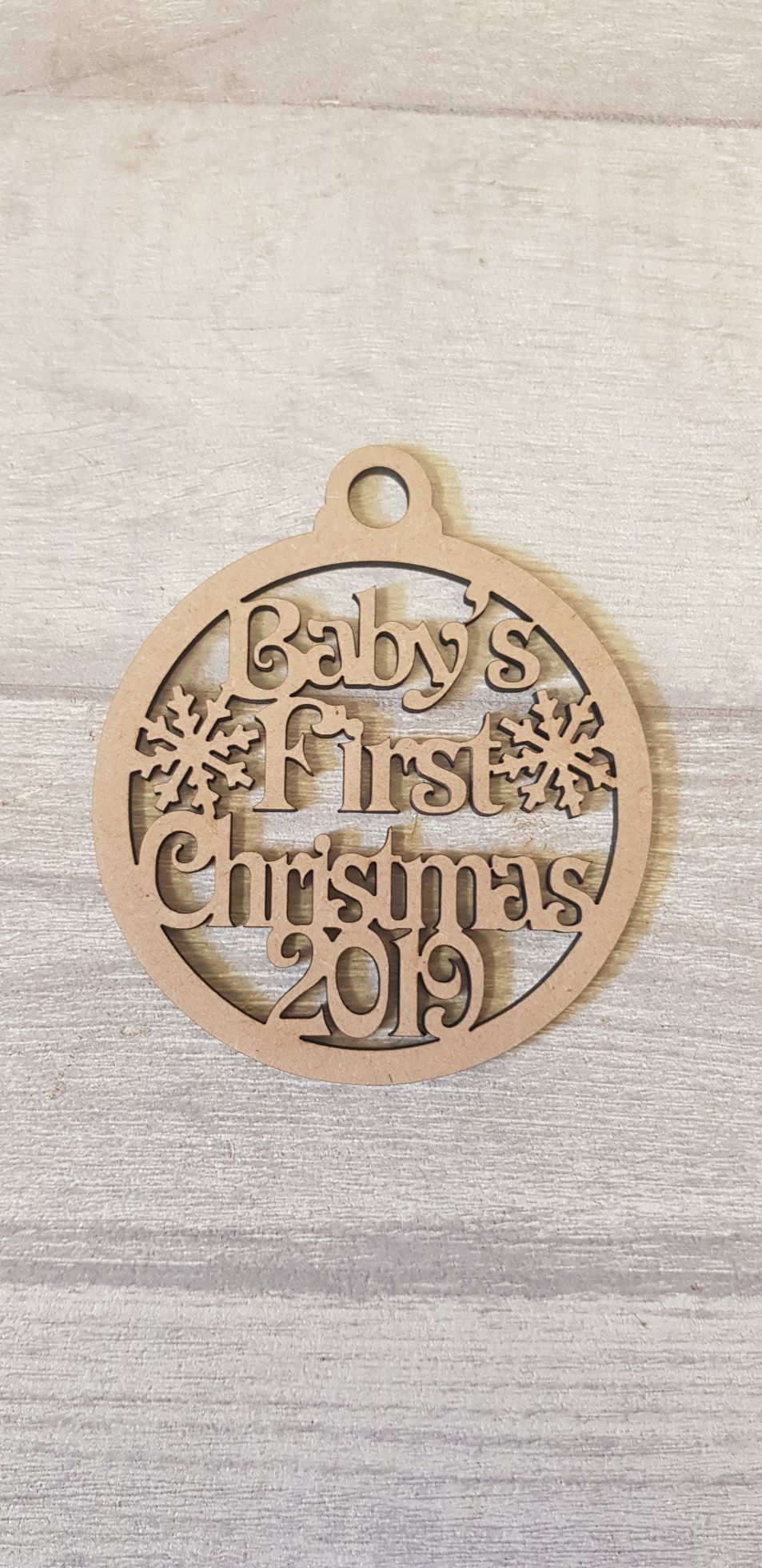 Snowflake First Christmas Bauble (10 for £12)