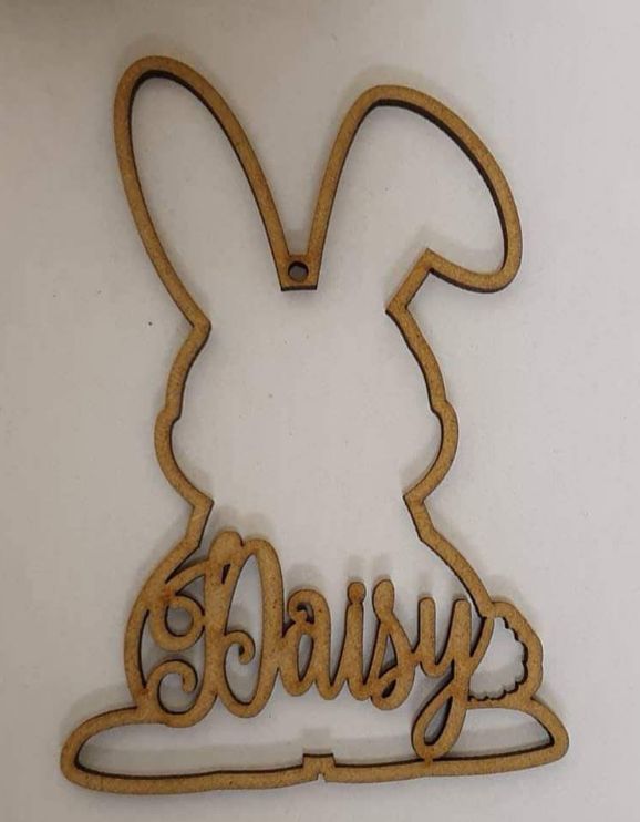 Bent ear bunny hanger