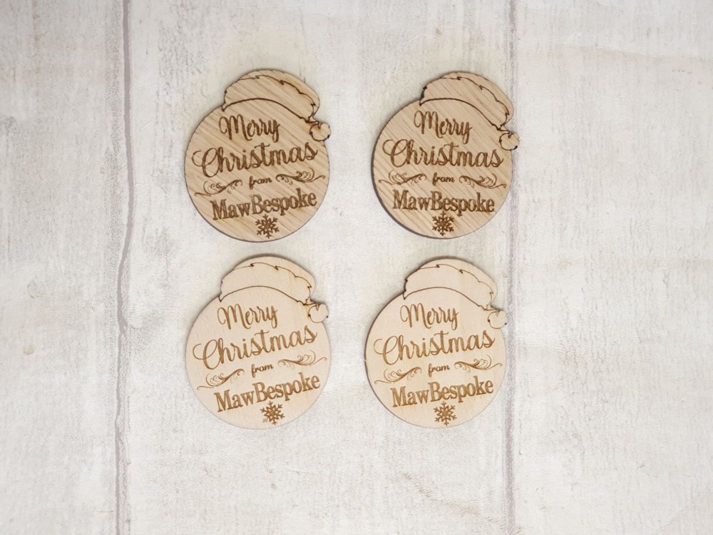 Merry Christmas Logo Tags x50 (POST INCLUDED ITEM)