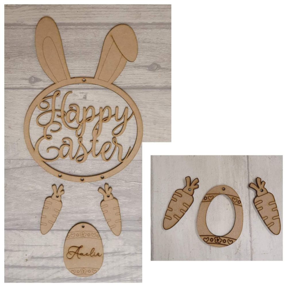 Bundle of 5 Easter Hanging Plaques.