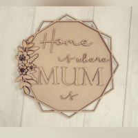 Bundle of 5 Home is where MUM is plaques.