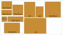 Blank 3mm MDF Plaques (Various Sizes)