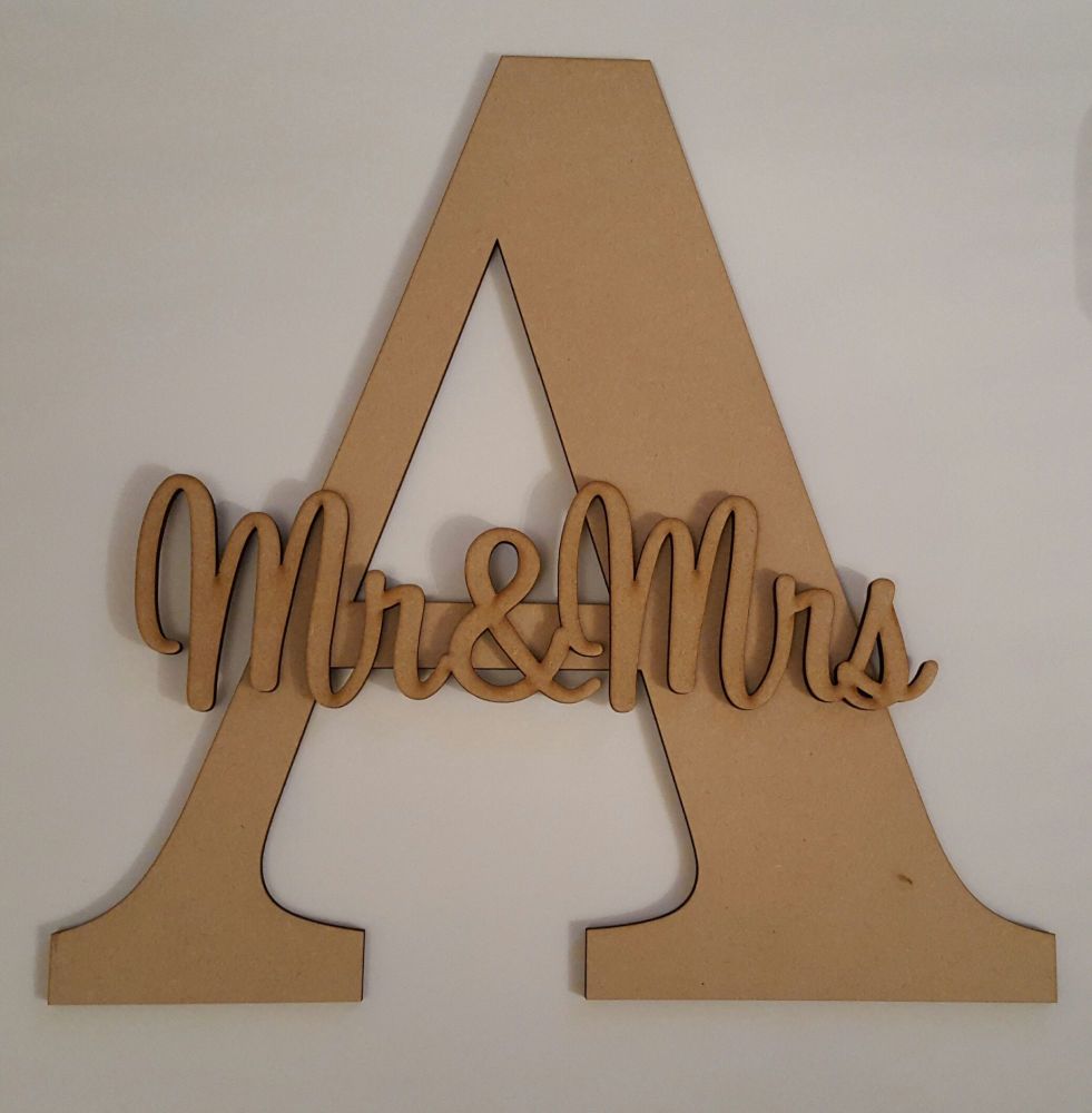 Freestanding Initial and Name