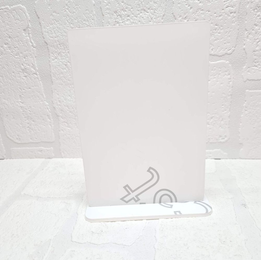 Clear Acrylic-  A5 Plaque with base