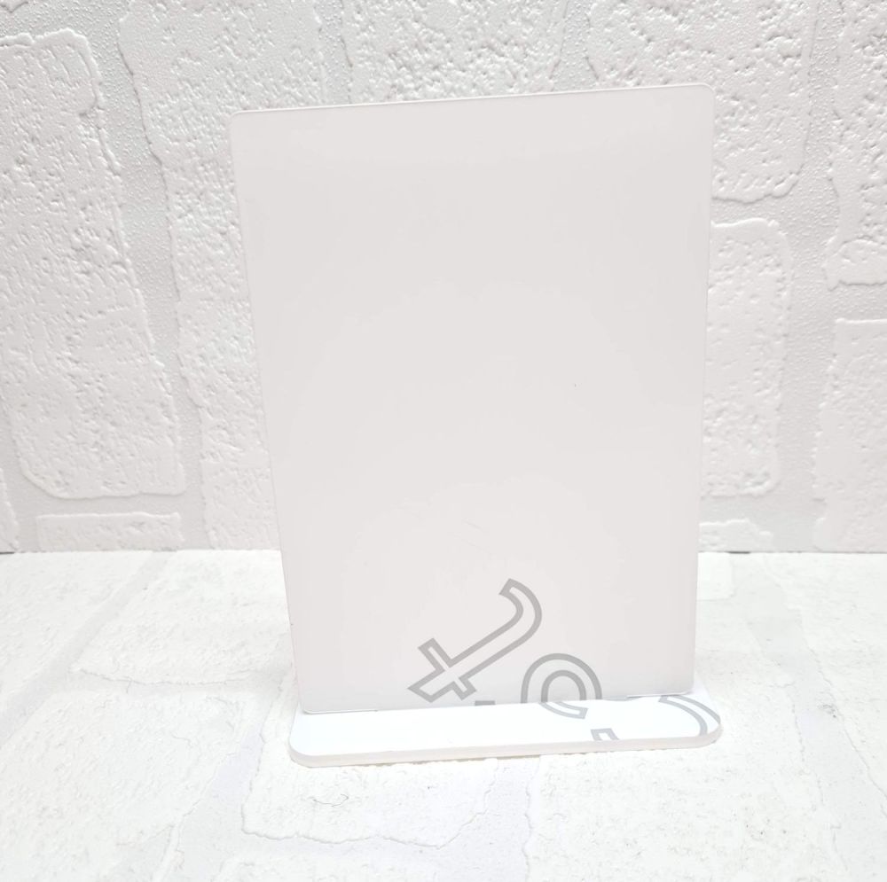 Clear Acrylic-  A4 Plaque with base