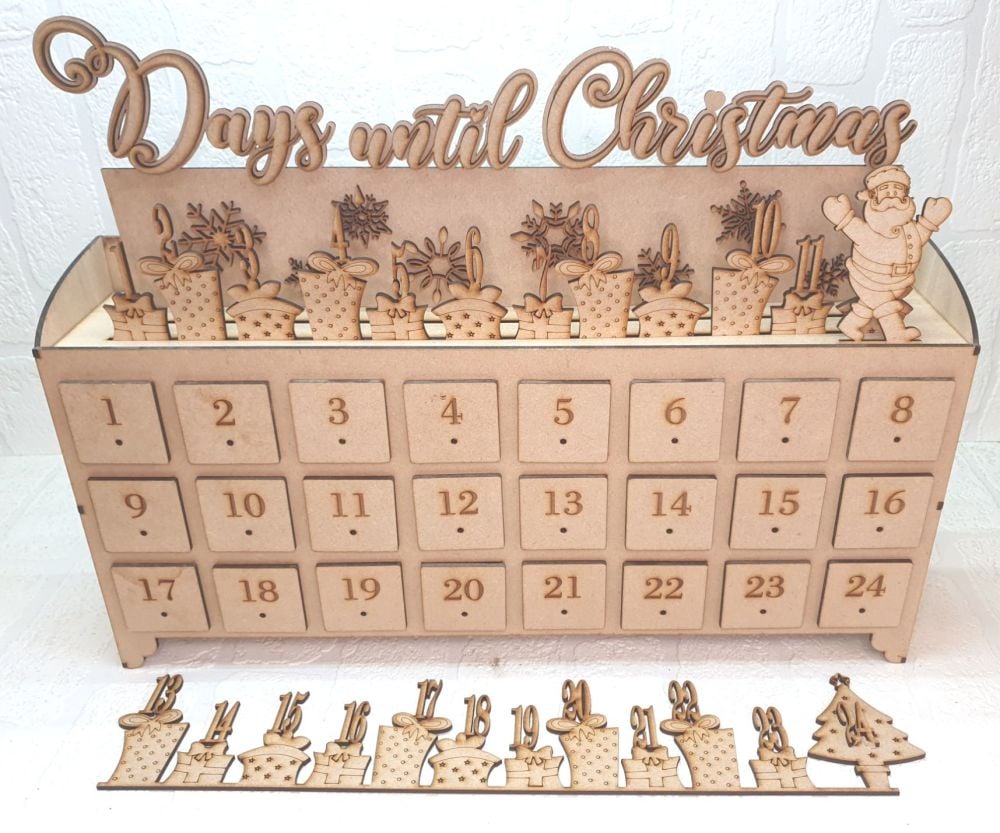 Bundle of 10 - 24 Drawer Countdown Advent Calender (Postage included)