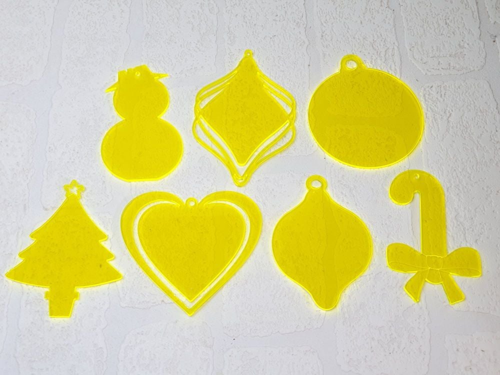 Christmas Baubles 10cm (various shapes) (Special Colours)