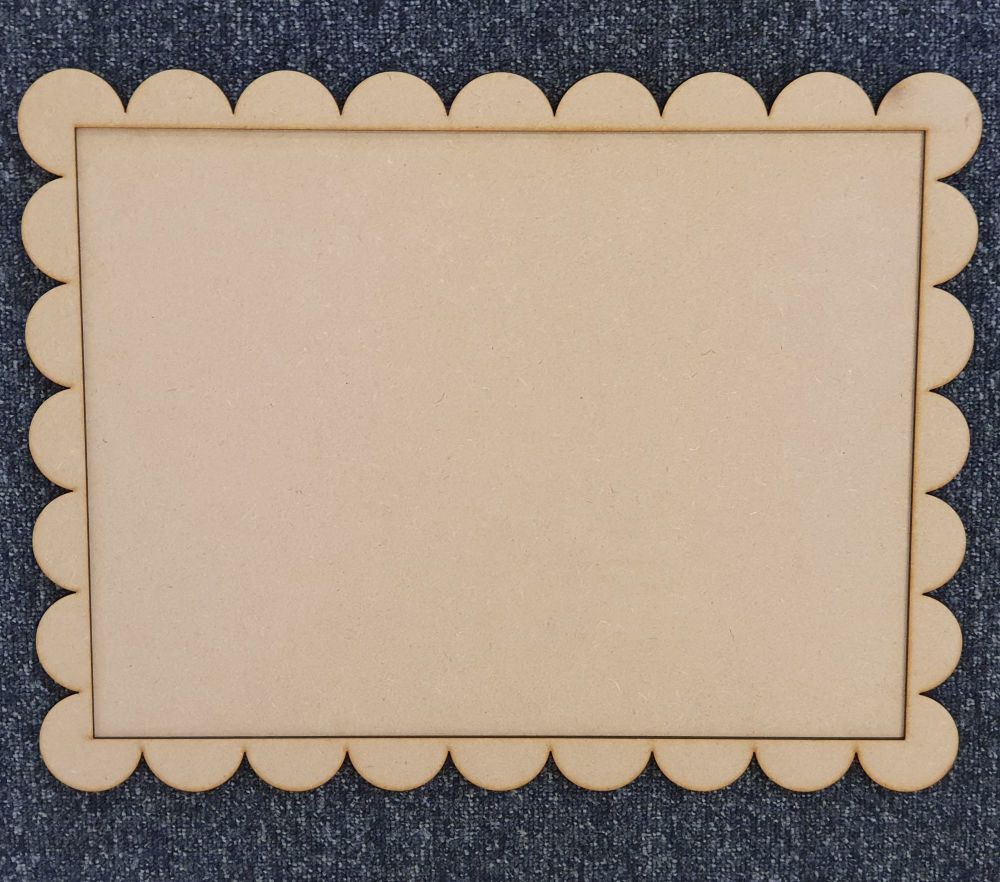 A3 Plaque with Border (plain or scalloped)