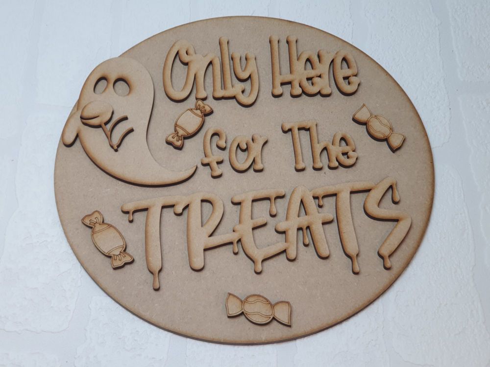 Here for the treats plaque