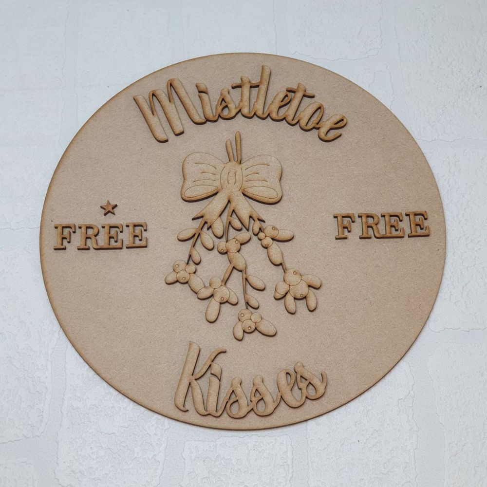 Mistletoe Kisses Plaque