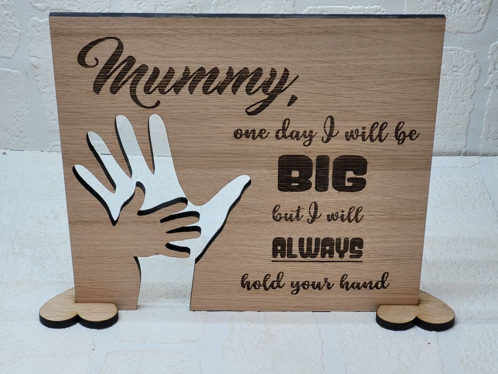 I will always hold your hand Plaque