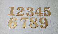 3mm acrylic 12cm Numbers and Letters (Clear - ARIEL font)