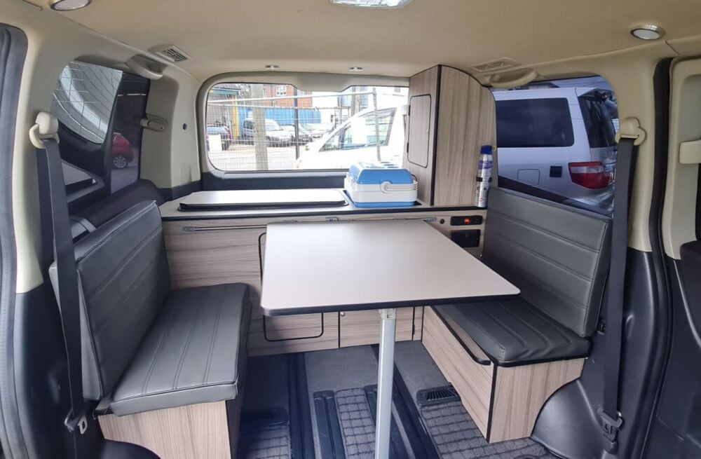 NISSAN ELGRAND 2 BERTH CAMPERVAN WITH REAR ONVERSION & ELECTRIC COOLBOX