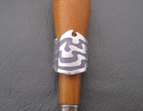 Wow! Sterling silver & purple enamel ring