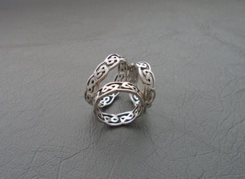 Sterling silver Celtic scarf ring