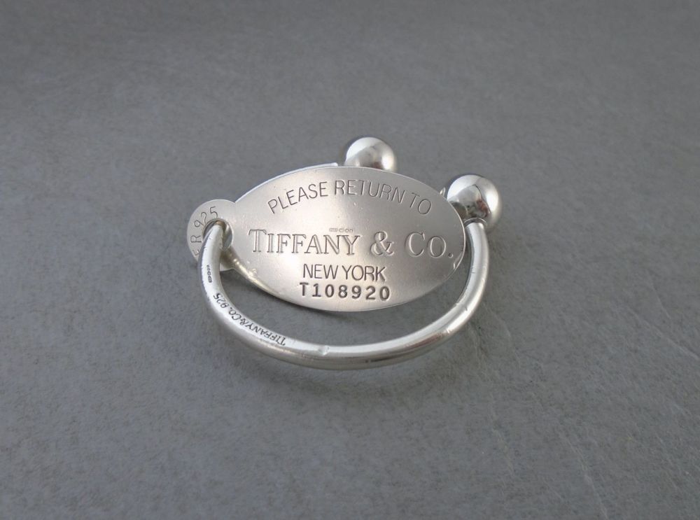 tiffany silver keyring