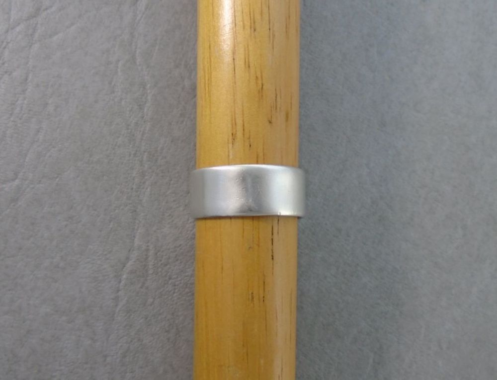 Wide sterling silver adjustable thumb ring