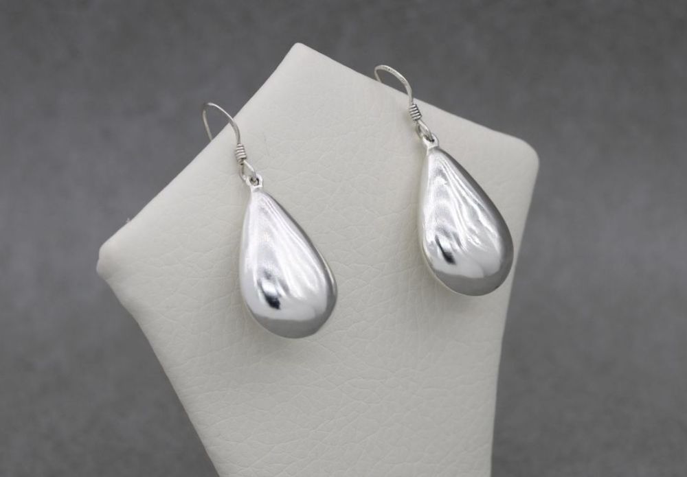 Sterling silver teardrop earrings