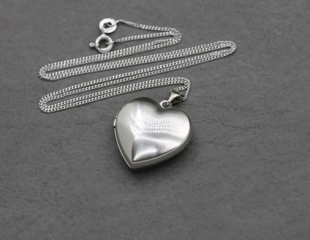 Sterling silver heart locket