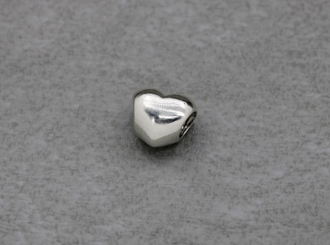 Sterling silver Pandora plain heart charm