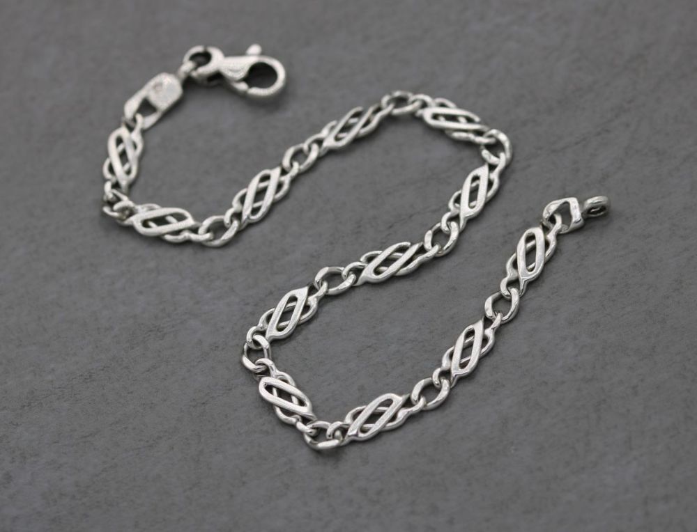 Sterling silver celtic panel bracelet