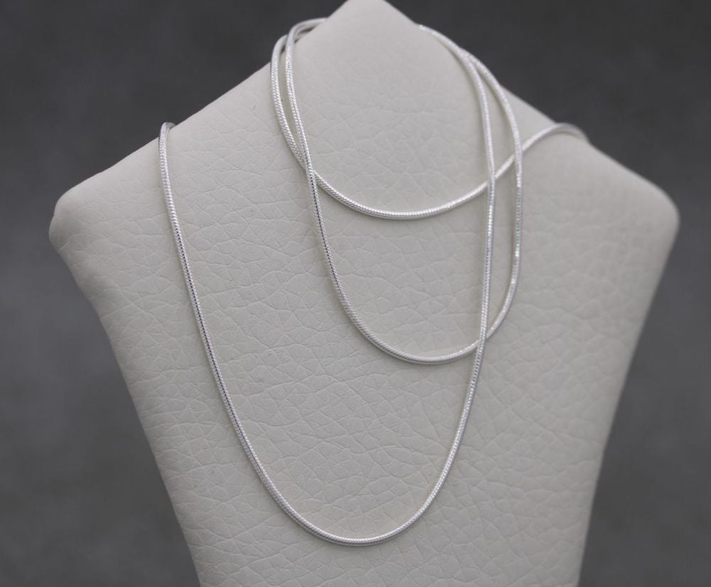 NEW Sterling silver snake chain (20”, 1.1mm)