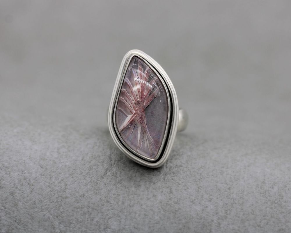 Quirky handmade sterling silver ring