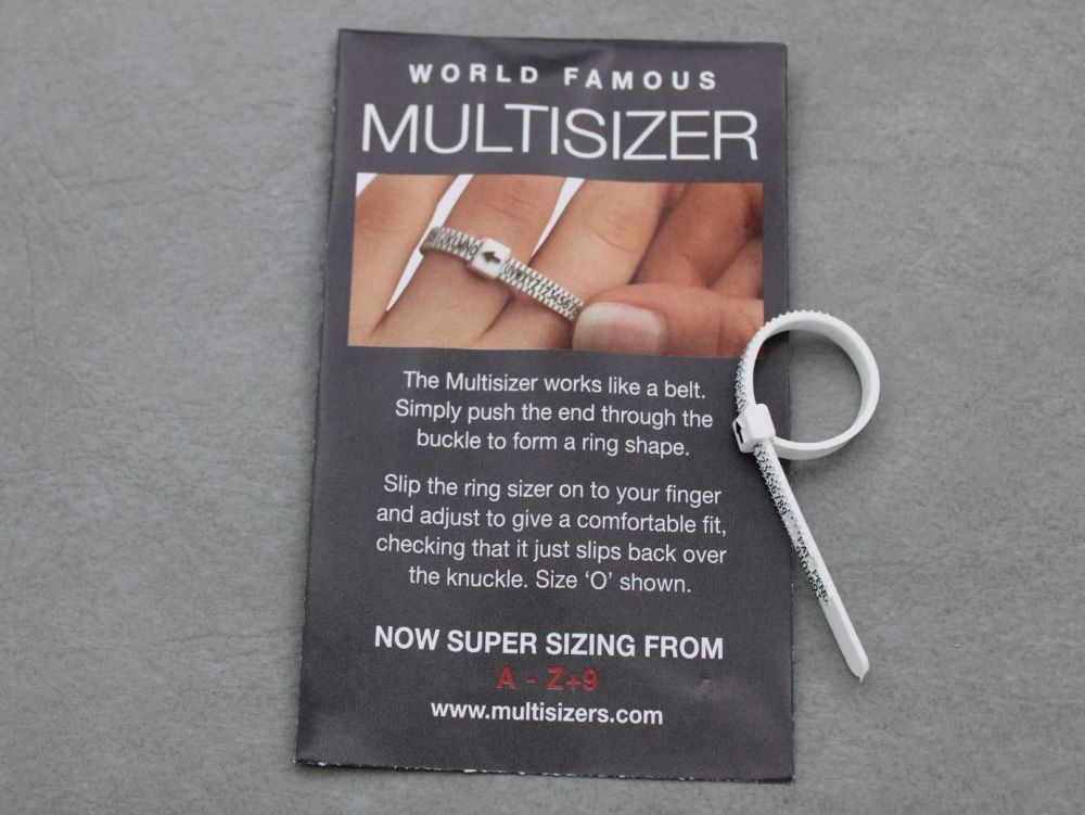 NEW Plastic re-usable UK ring sizer
