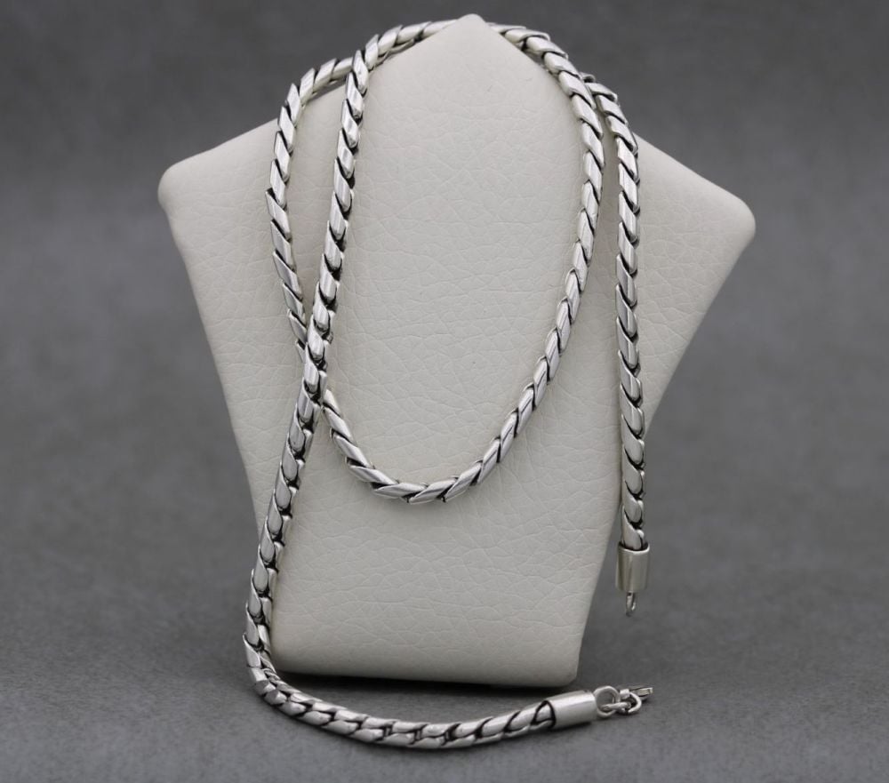 Heavy solid sterling silver chain (18”, 3.5mm)
