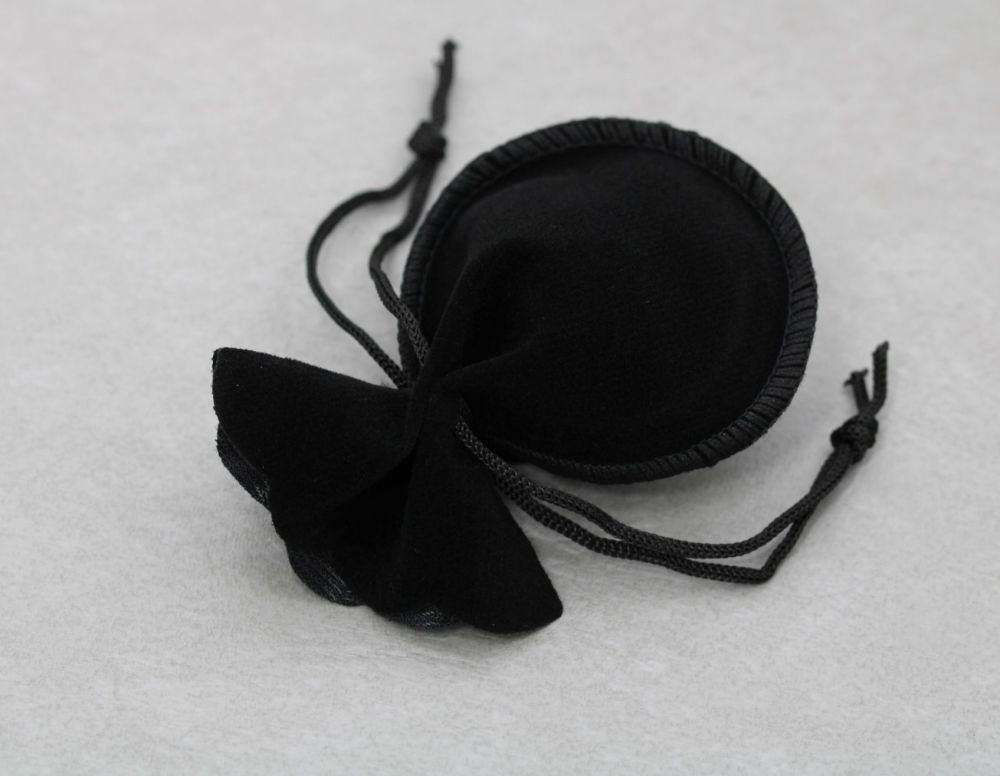 Small black drawstring gift bag / pouch