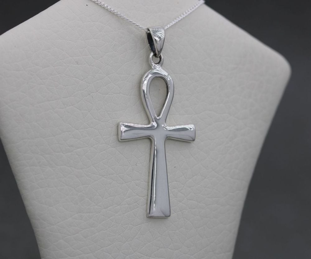 NEW Sterling silver Egyptian ankh necklace