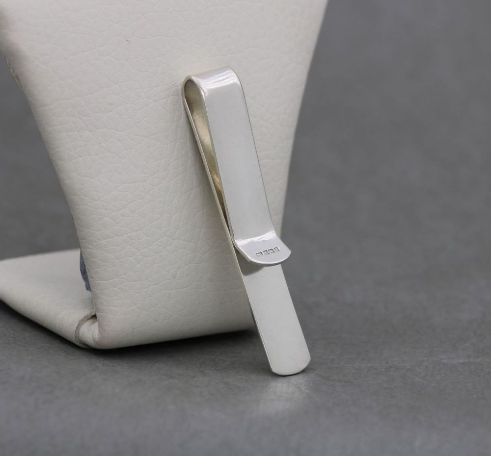 REFURBISHED Vintage sterling silver gentleman's tie slide