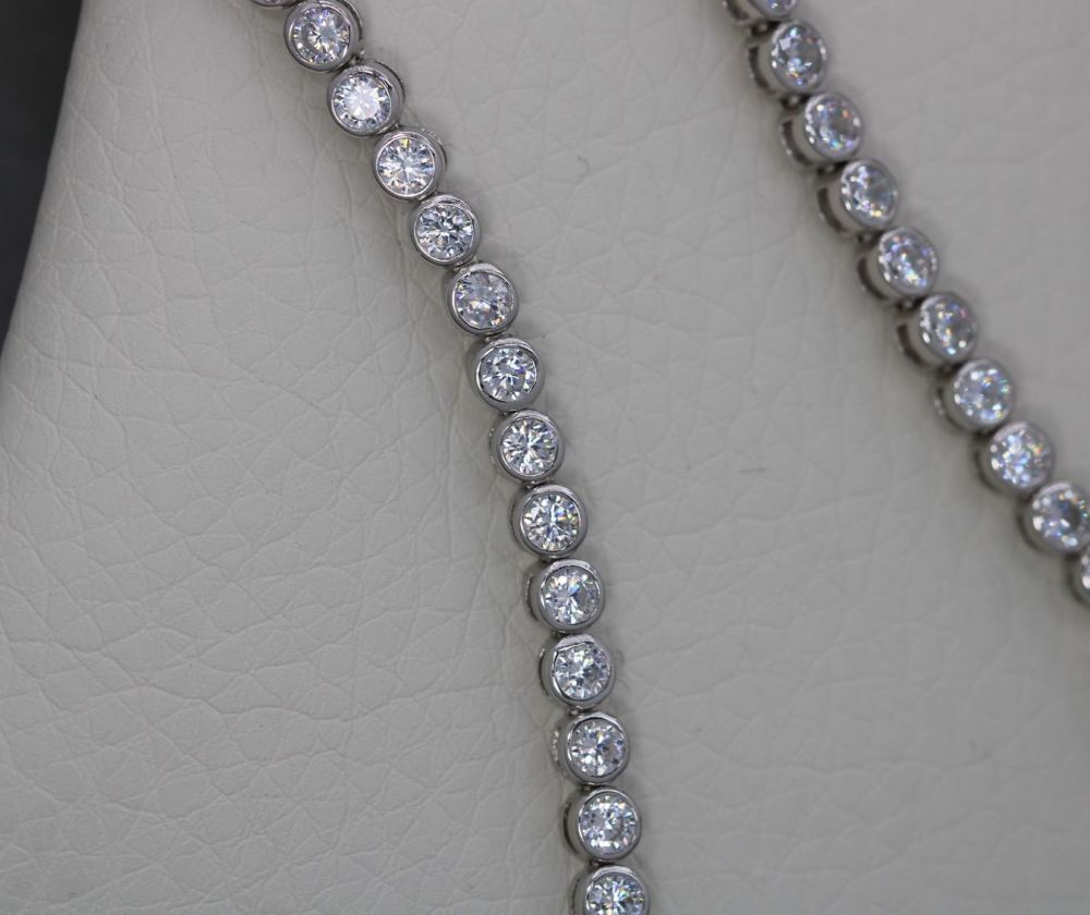 NEW Sterling silver & clear stone tennis bracelet