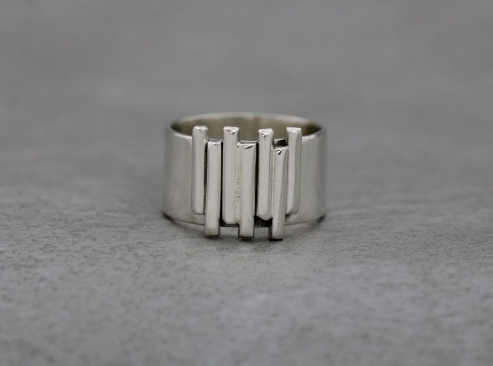 Vintage handmade sterling silver ring