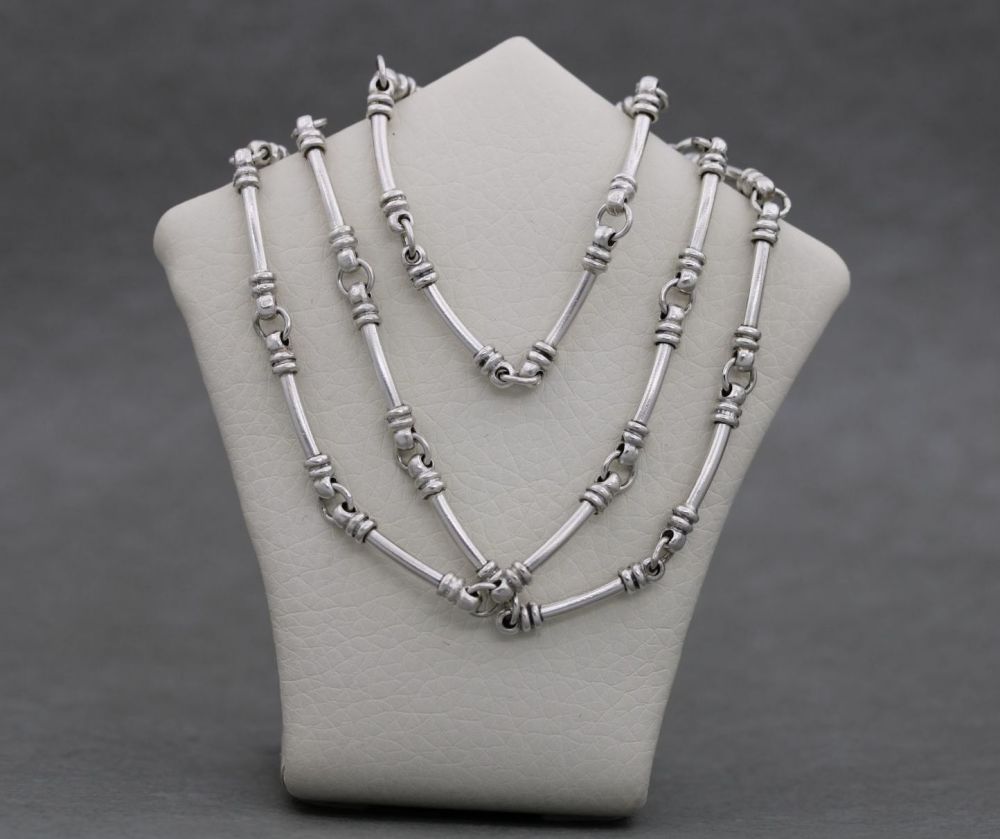 Fancy sterling silver necklace chain