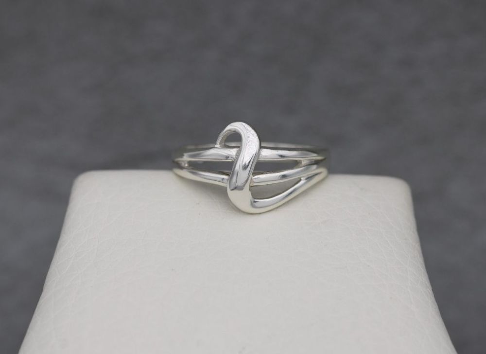 Sterling silver multi-band effect ring
