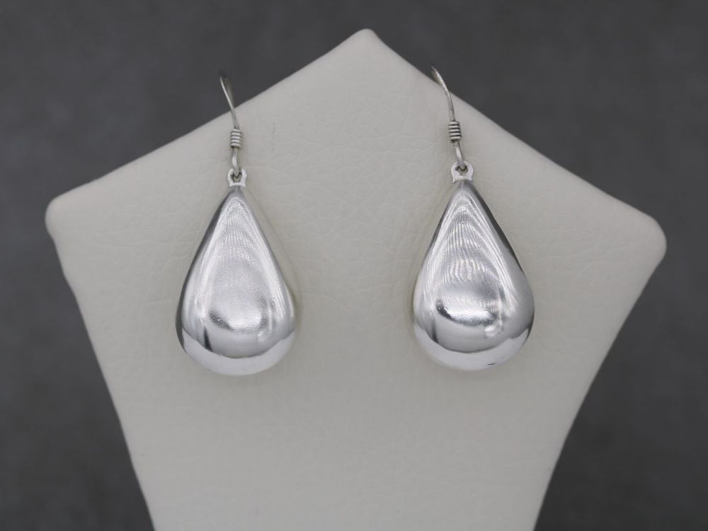 PRELOVED Sterling silver teardrop earrings