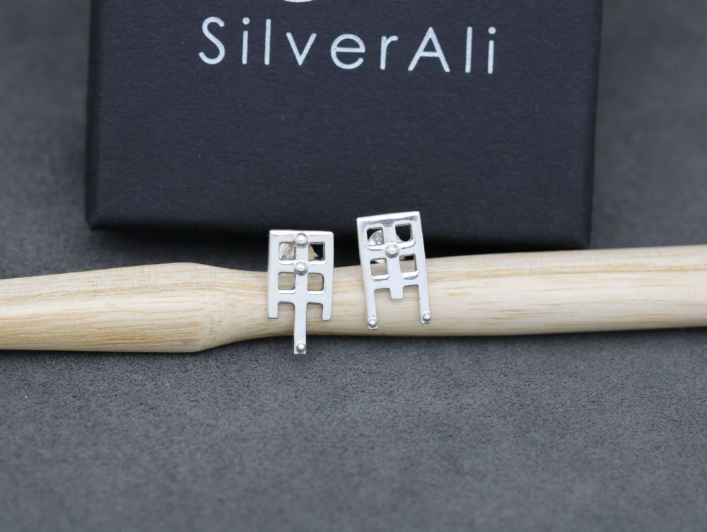 REMODELLED Sterling silver earrings