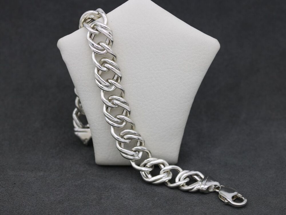 REFURBISHED Chunky sterling silver bracelet