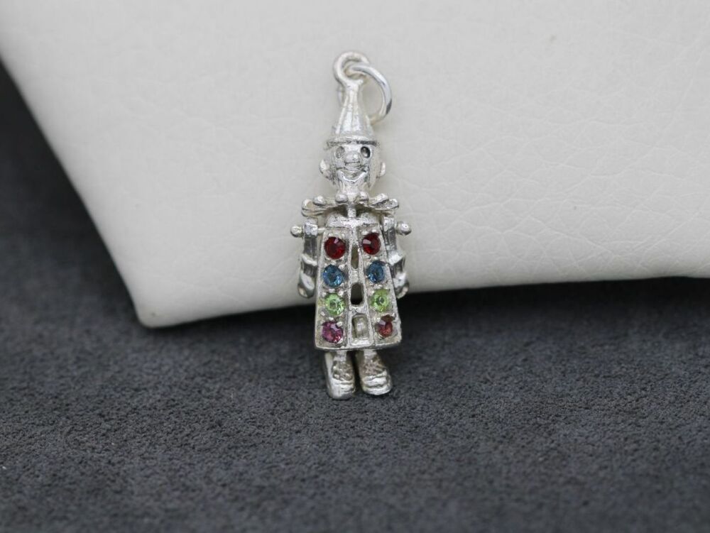 Silver clown pendant new arrivals