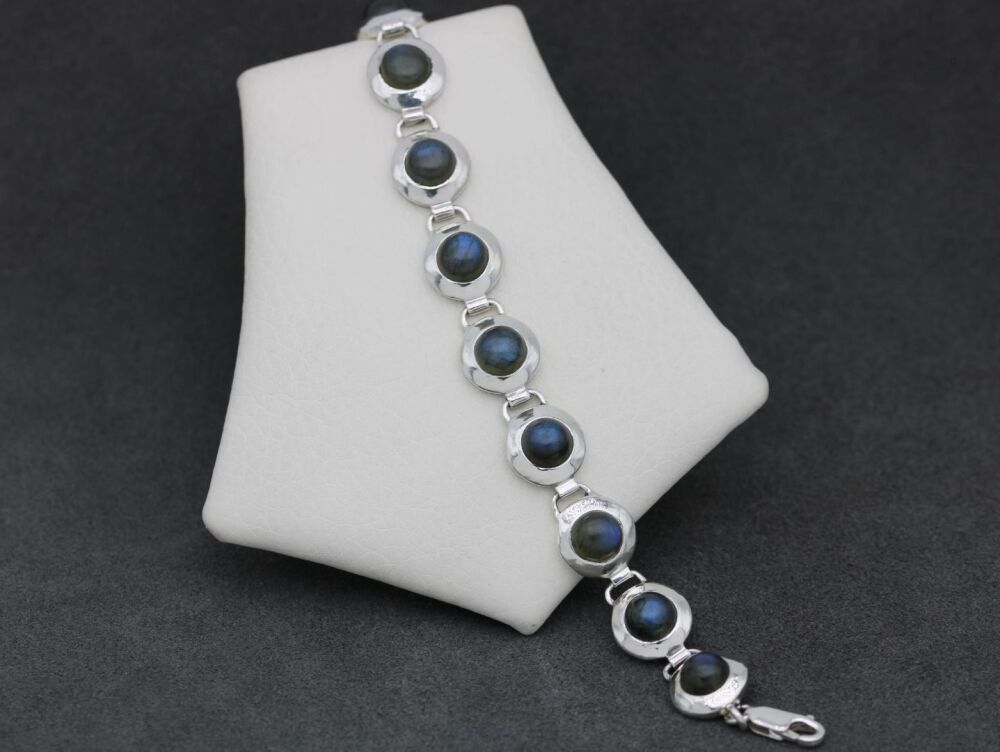 REFURBISHED Sterling silver & labradorite bracelet