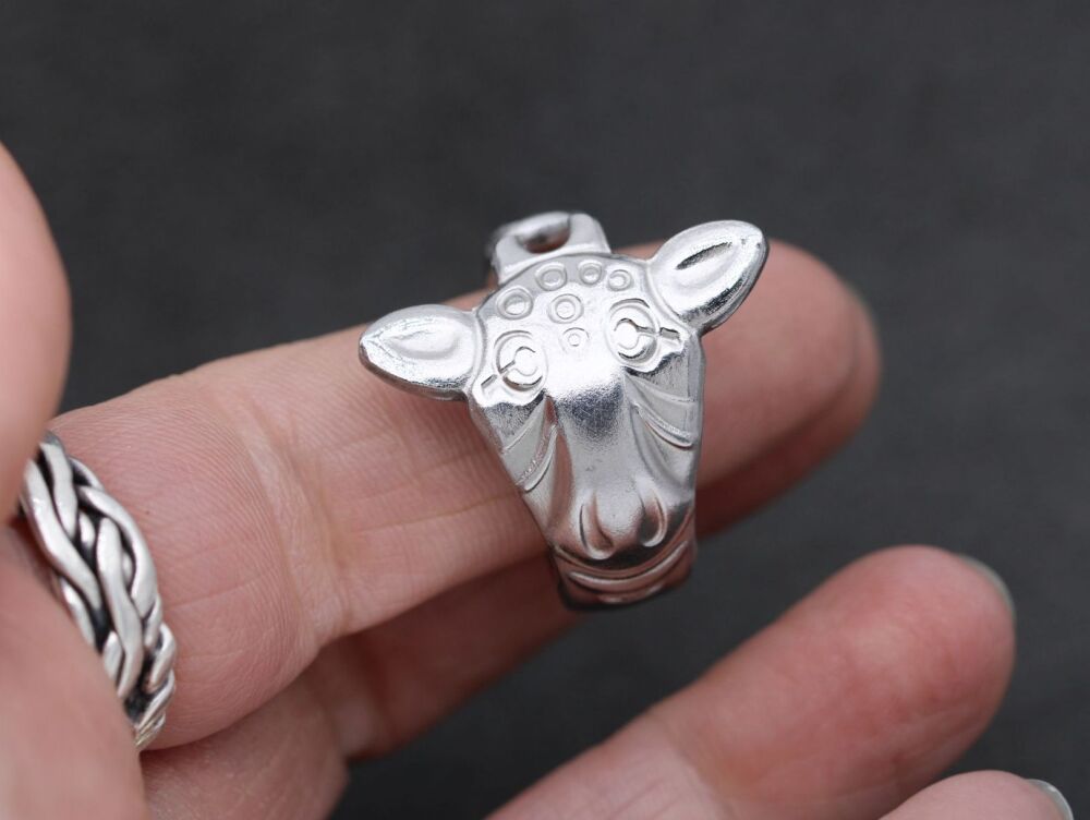 REPURPOSED Giraffe fork ring (X)
