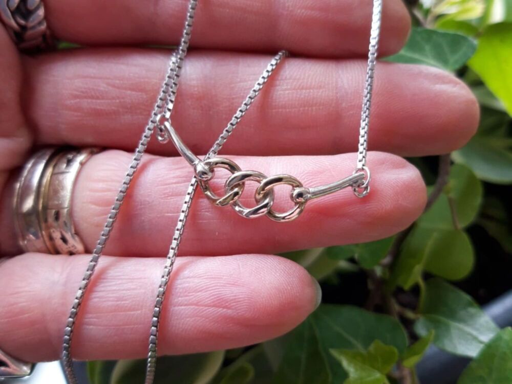 REFURBISHED Sterling silver chain link necklace