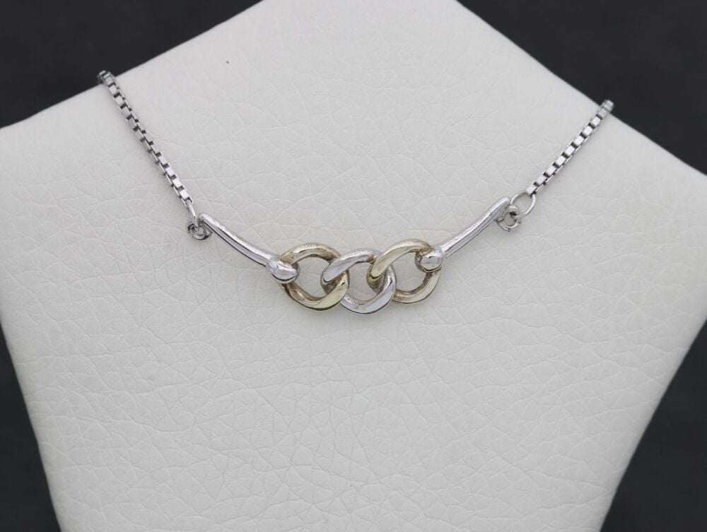 REFURBISHED Sterling silver chain link necklace