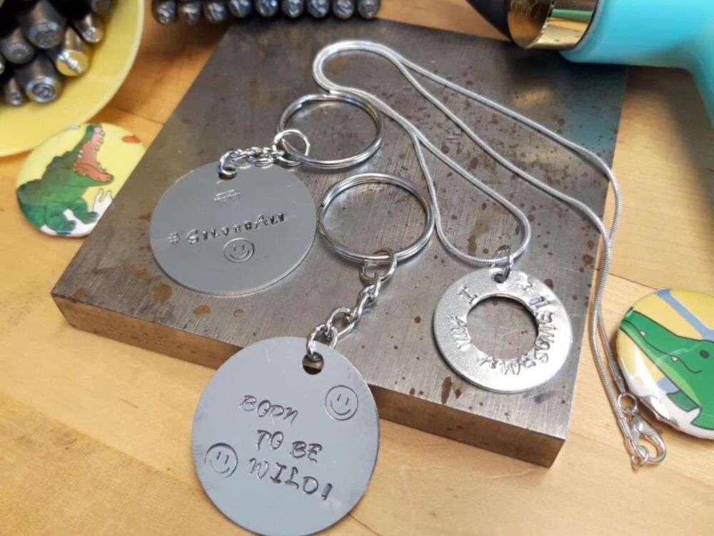 12th August (Tuesday) - Metal Stamping & Badge Making 2pm until 4pm