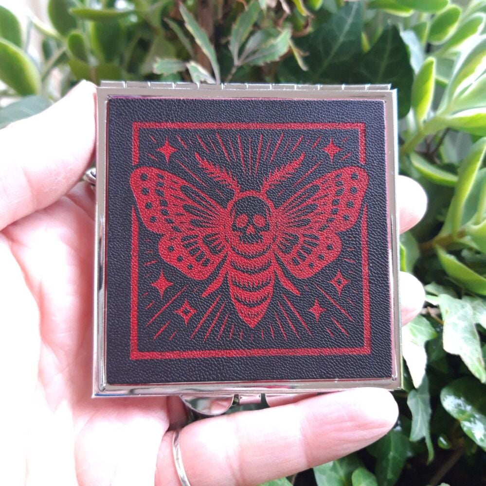 Compact Mirror - Deathshead moth