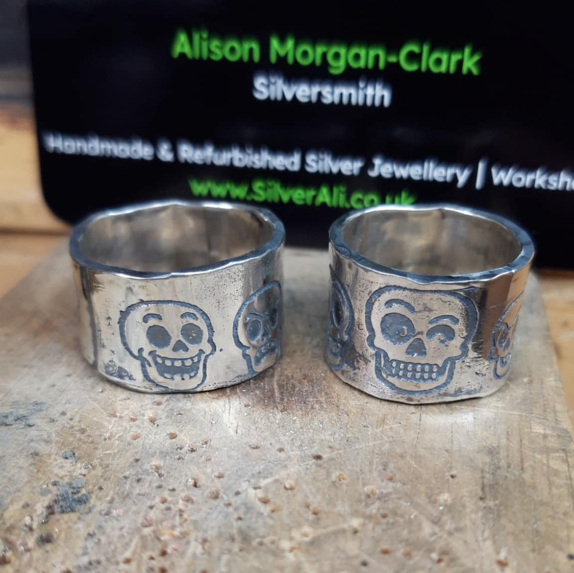 skull faces ring finished on bench (26).jpg