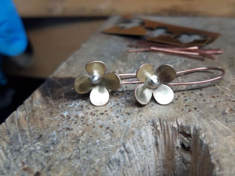 22nd May 2026 (Friday) -Sterling silver - FLOWER EARRINGS workshop 10am-1pm