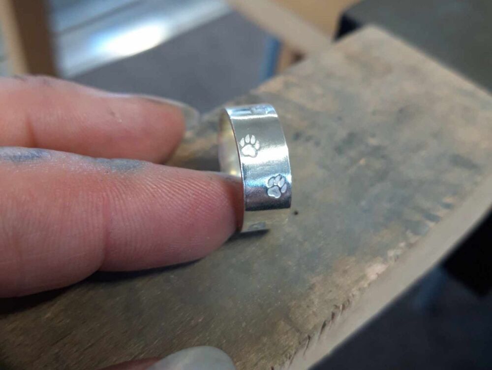27th May 2026 (Wednesday) - Sterling silver - STAMPED BAND RING workshop 10am-1pm