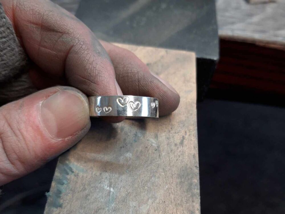 30th May 2026 (Saturday) - Sterling silver - STAMPED BAND RING workshop 10am-1pm
